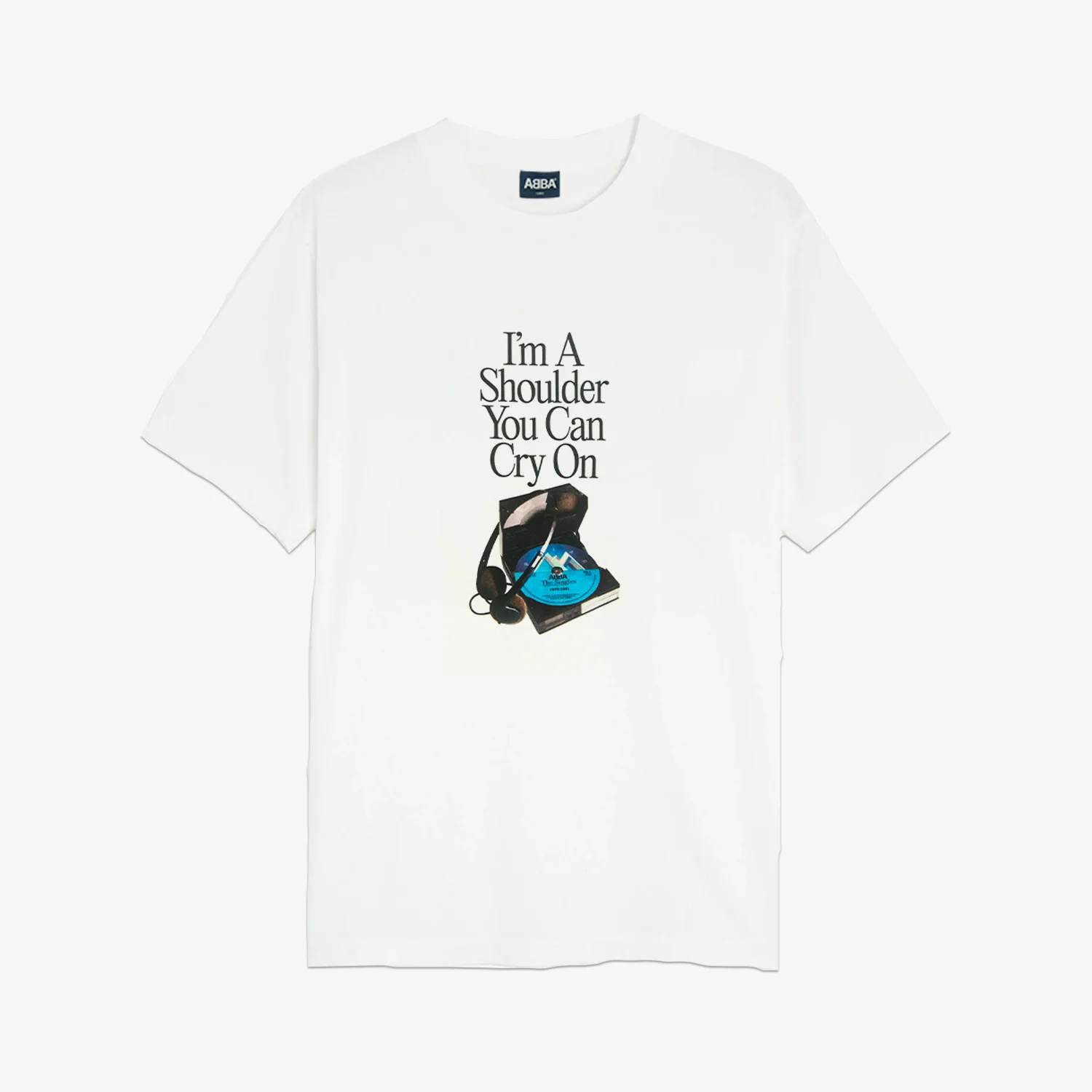 CD Player, Vintage White T-shirt