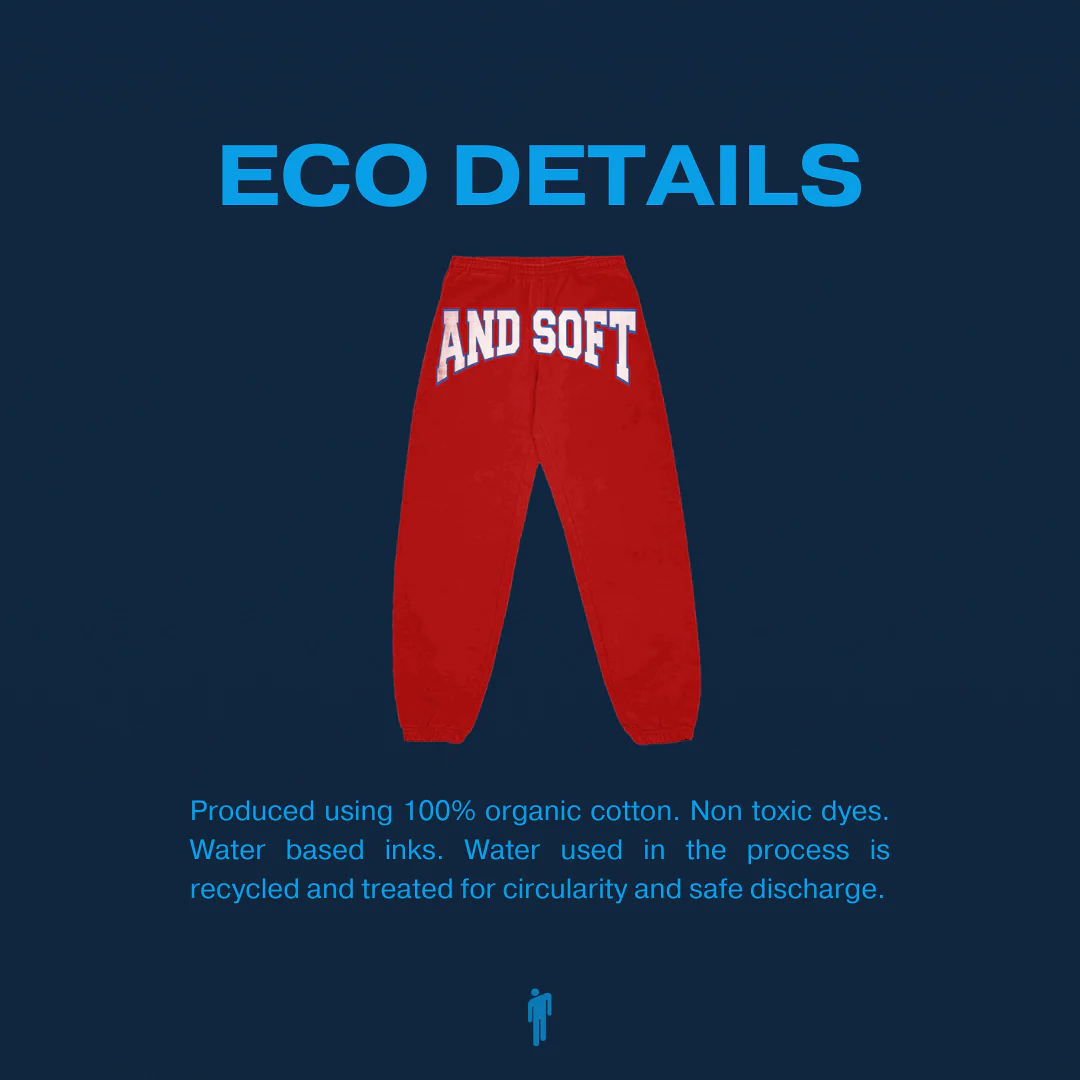 HIT ME HARD AND SOFT RED SWEATPANTS - Image 2