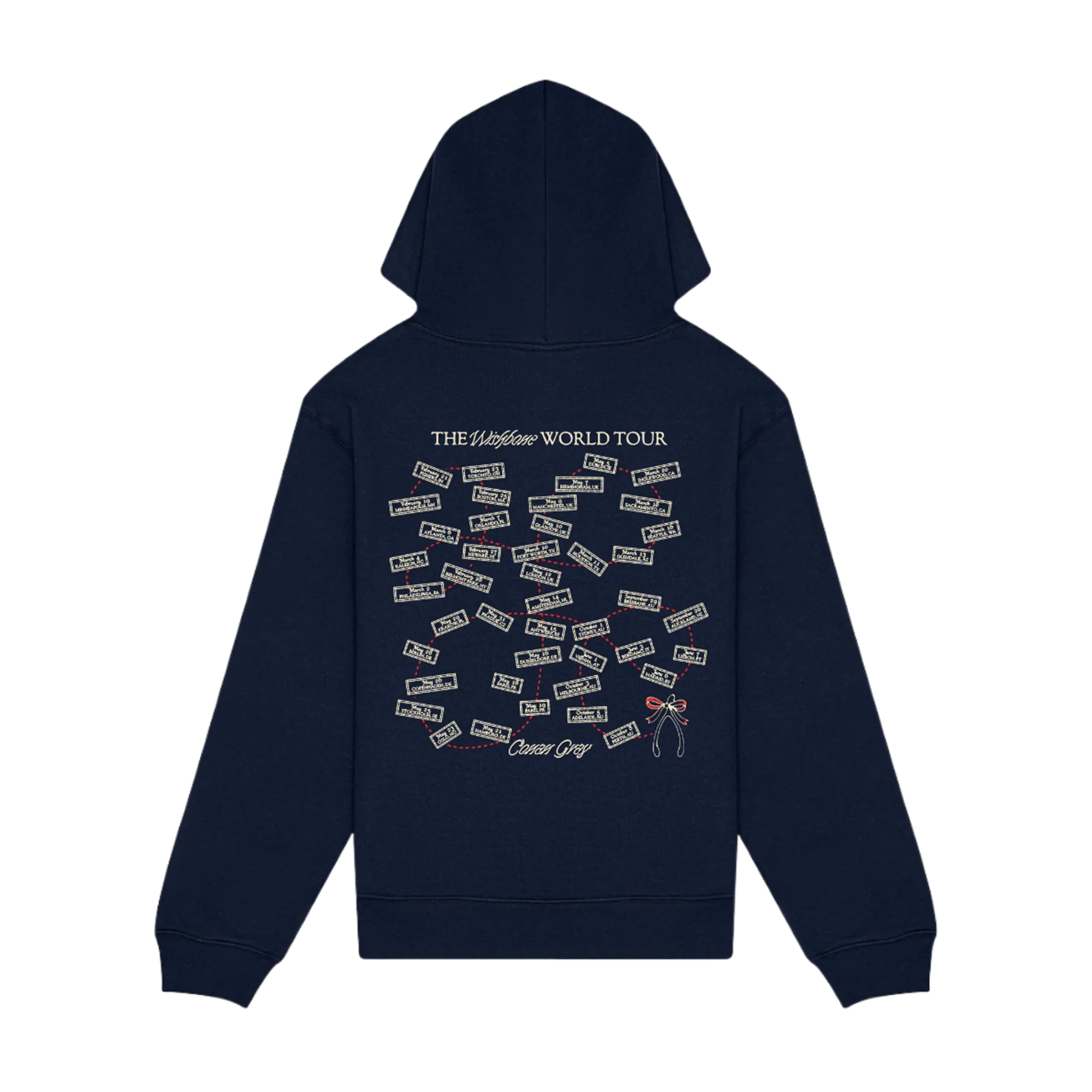 The Wishbone World Tour Navy Hoodie - Image 2