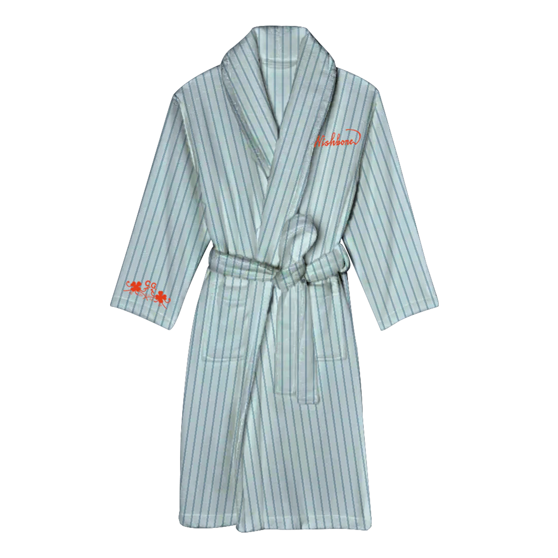 Wishbone Blue Striped Robe