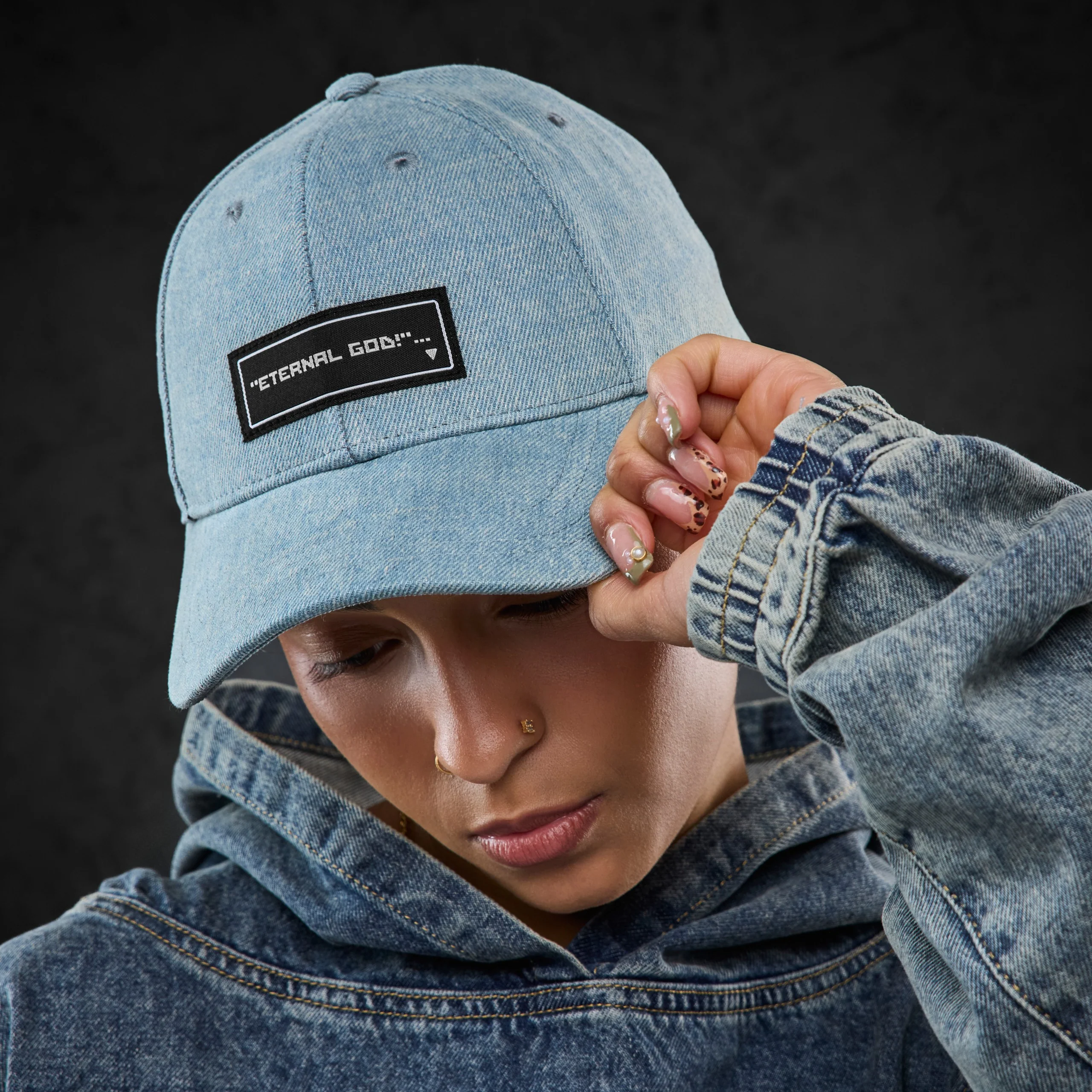Denim Cap - Image 2
