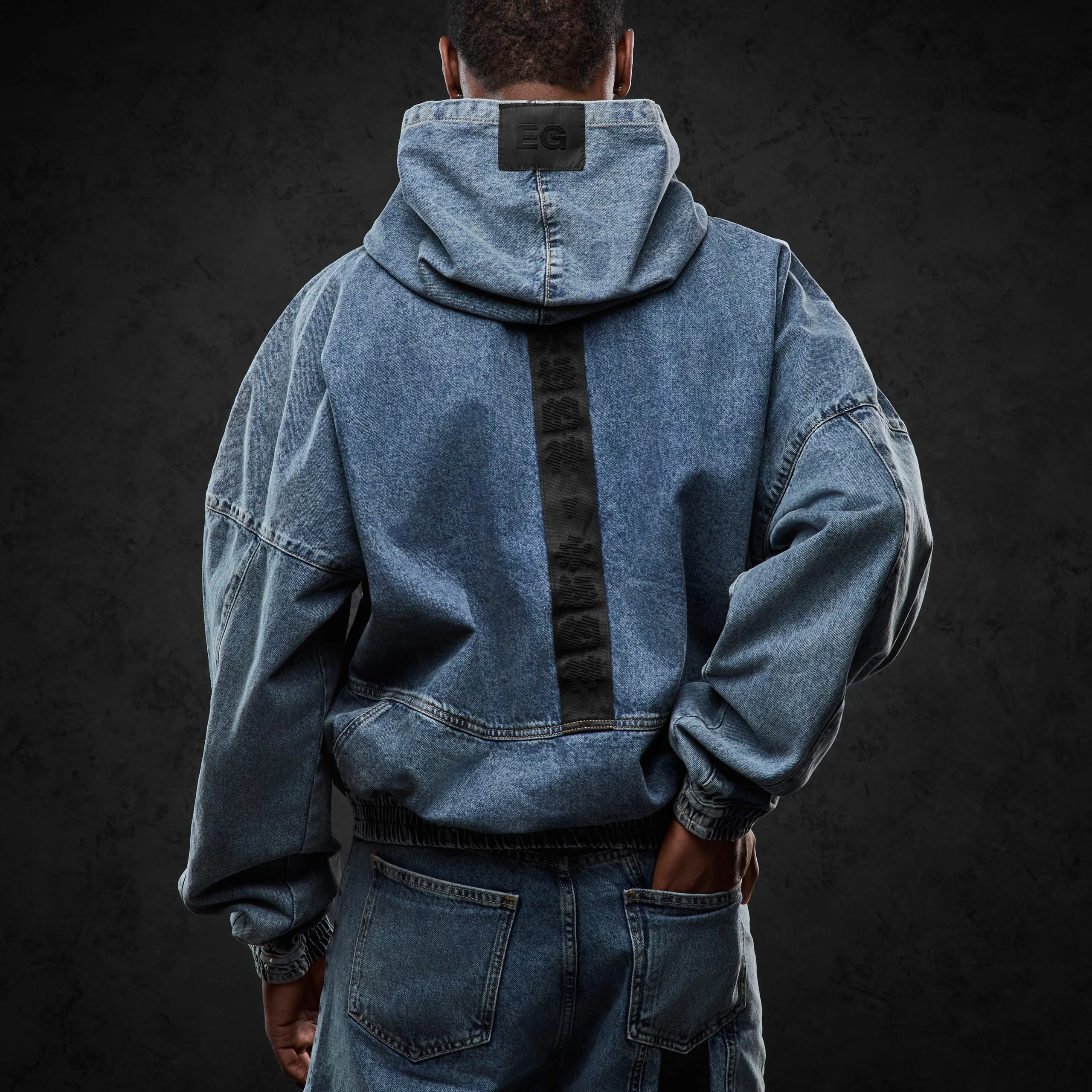 Denim Hoodie - Image 3