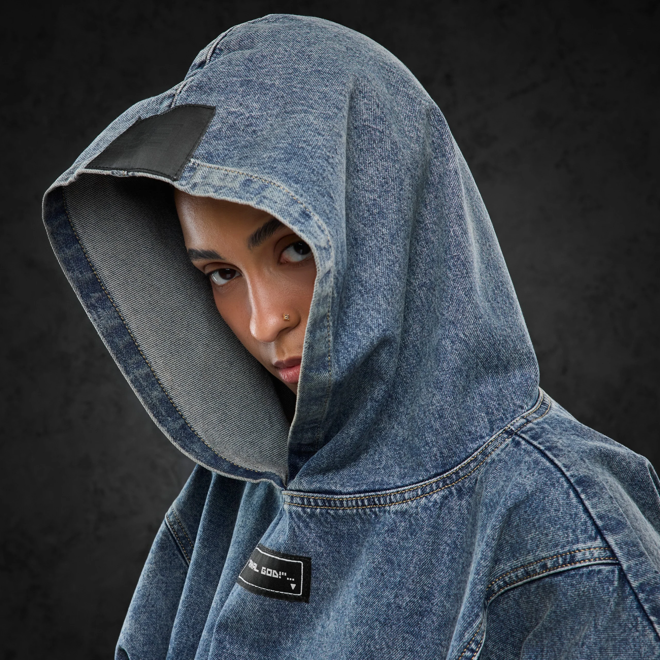 Denim Hoodie - Image 6
