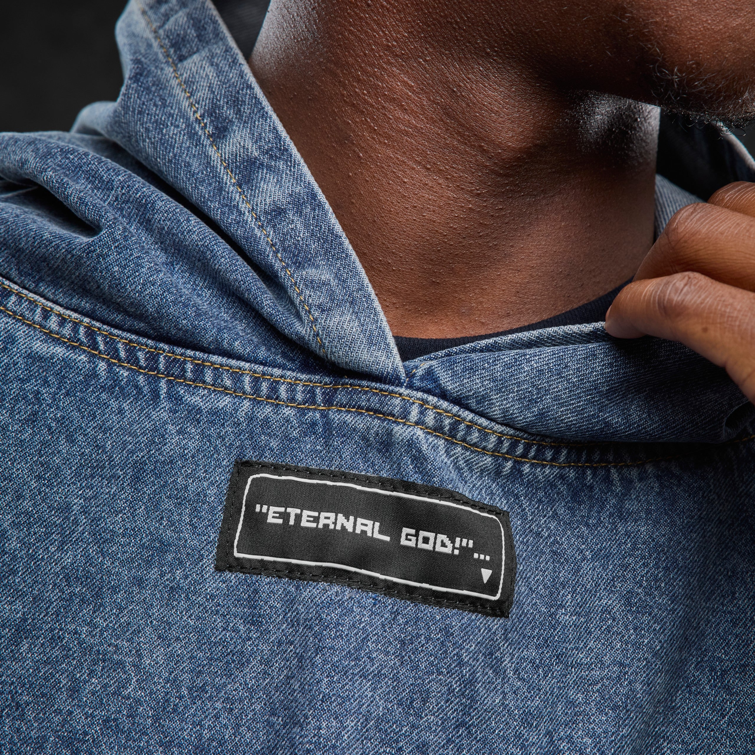 Denim Hoodie - Image 7