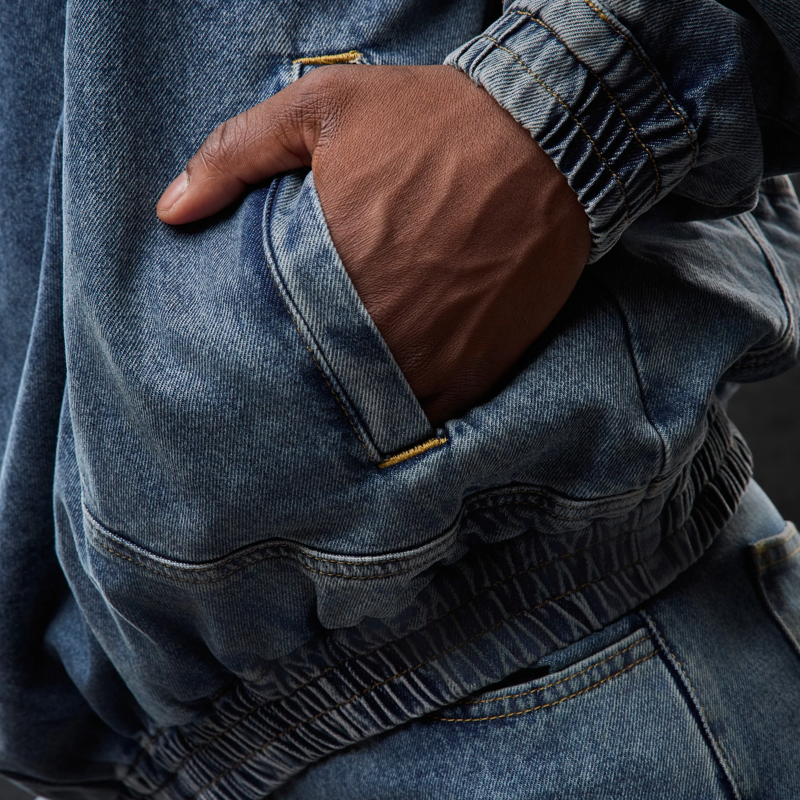 Denim Hoodie - Image 8