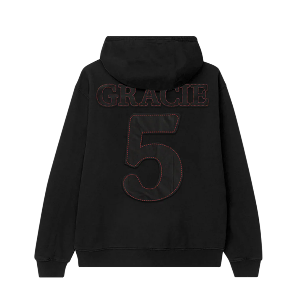 Gracie 5-Year Upcycled Star Patch Black Hoodie - Image 2