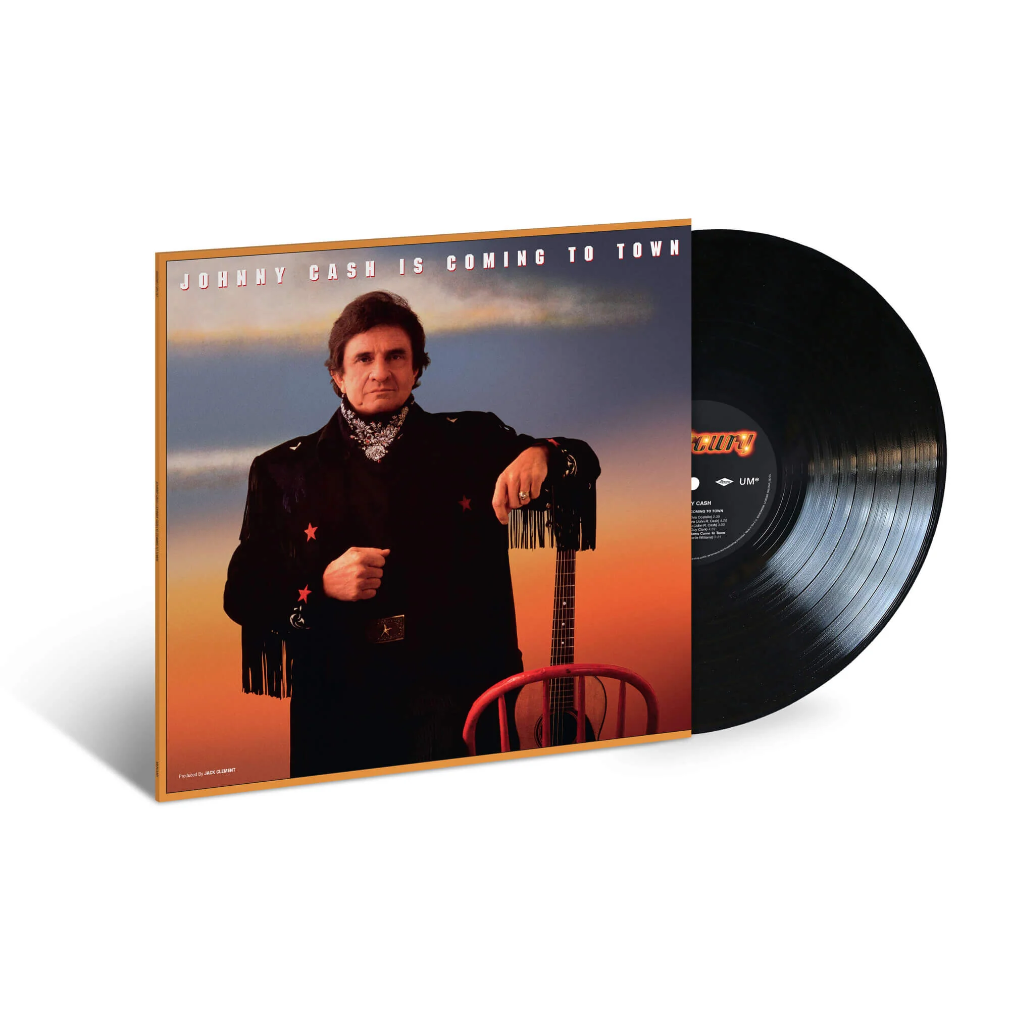Johnny Cash Is Coming To Town (1987) LP Re-Issue