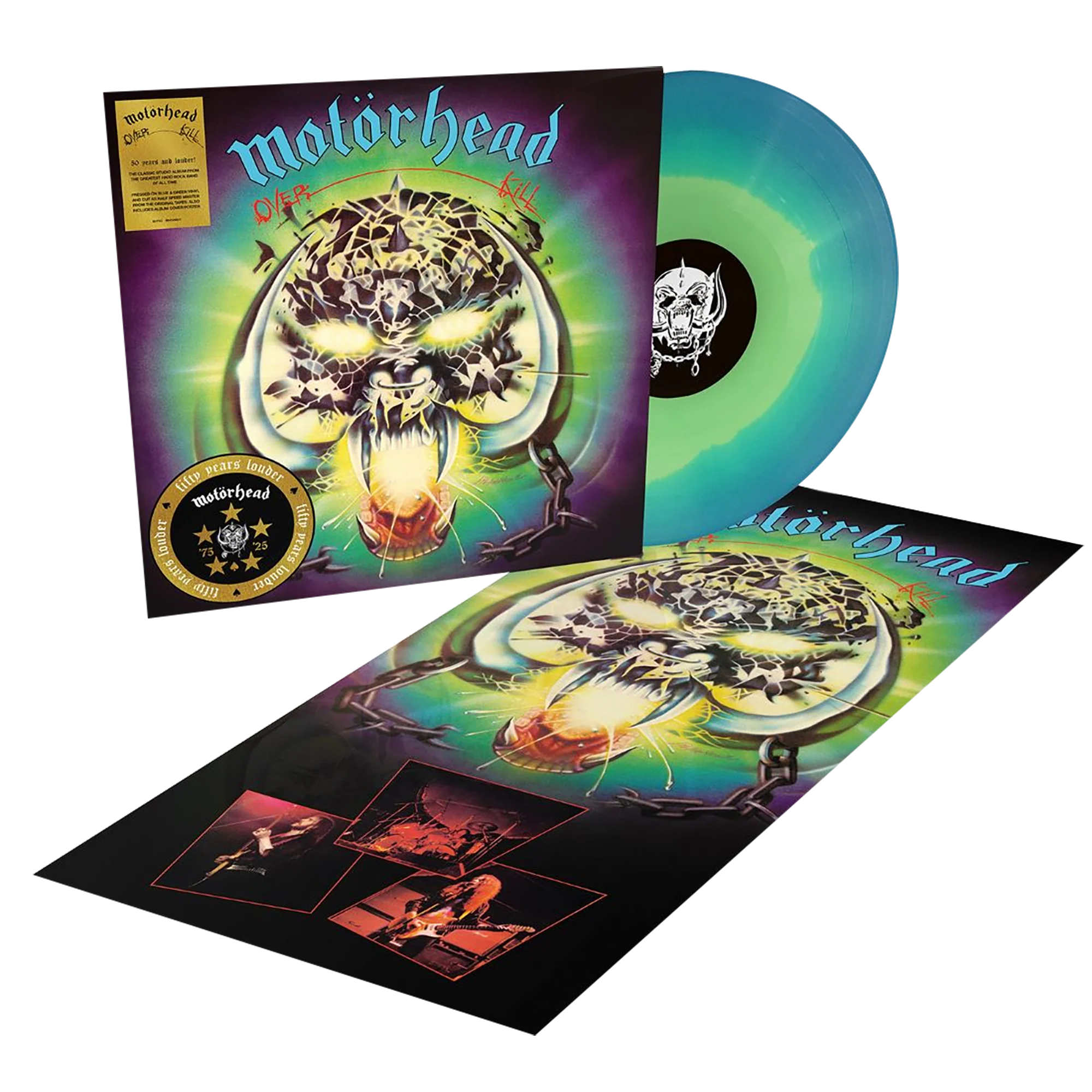 Overkill (50th Anniv.Turquoise & Blue Splatter LP) - Image 2