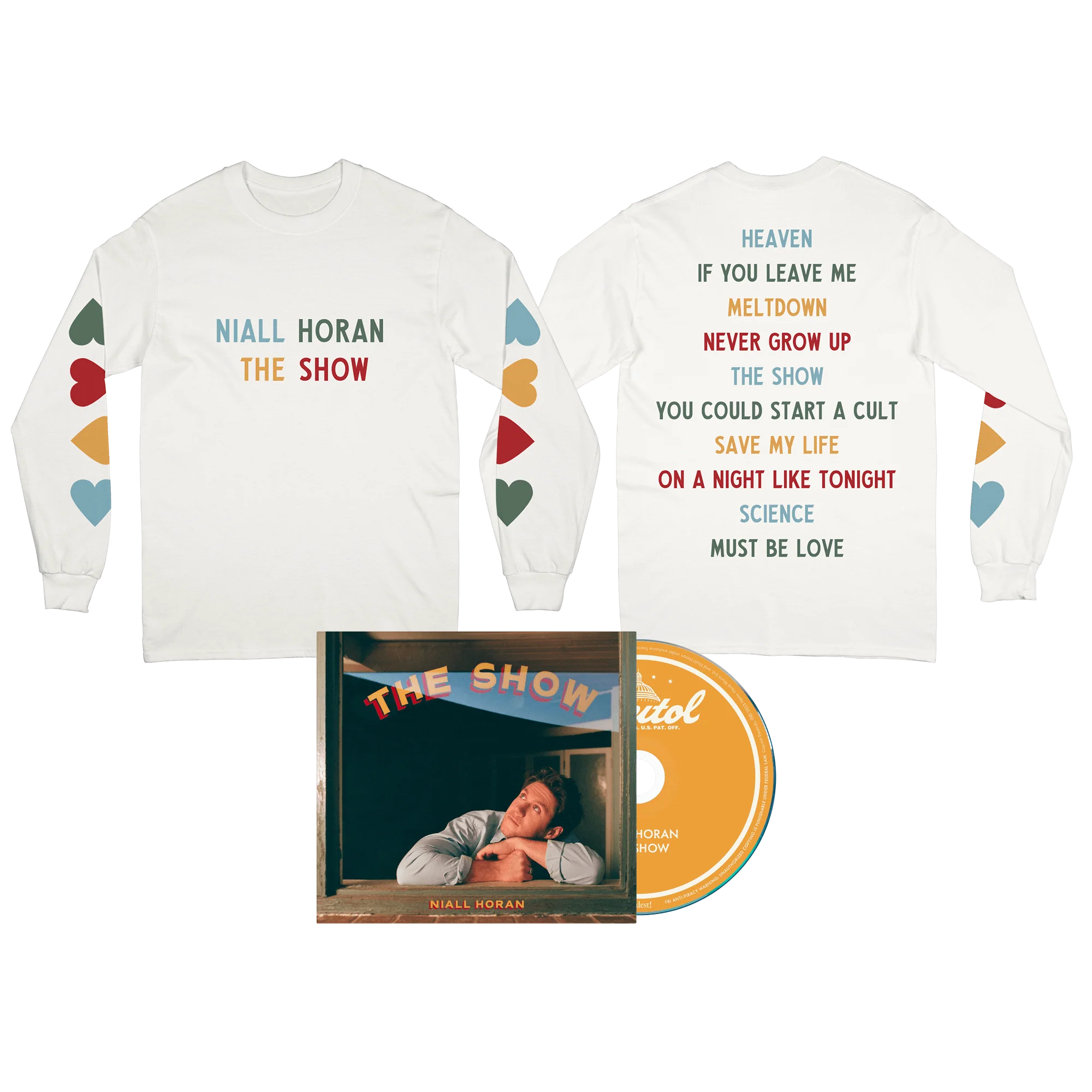 The Show - CD + Tracklist Long Sleeve International Bundle