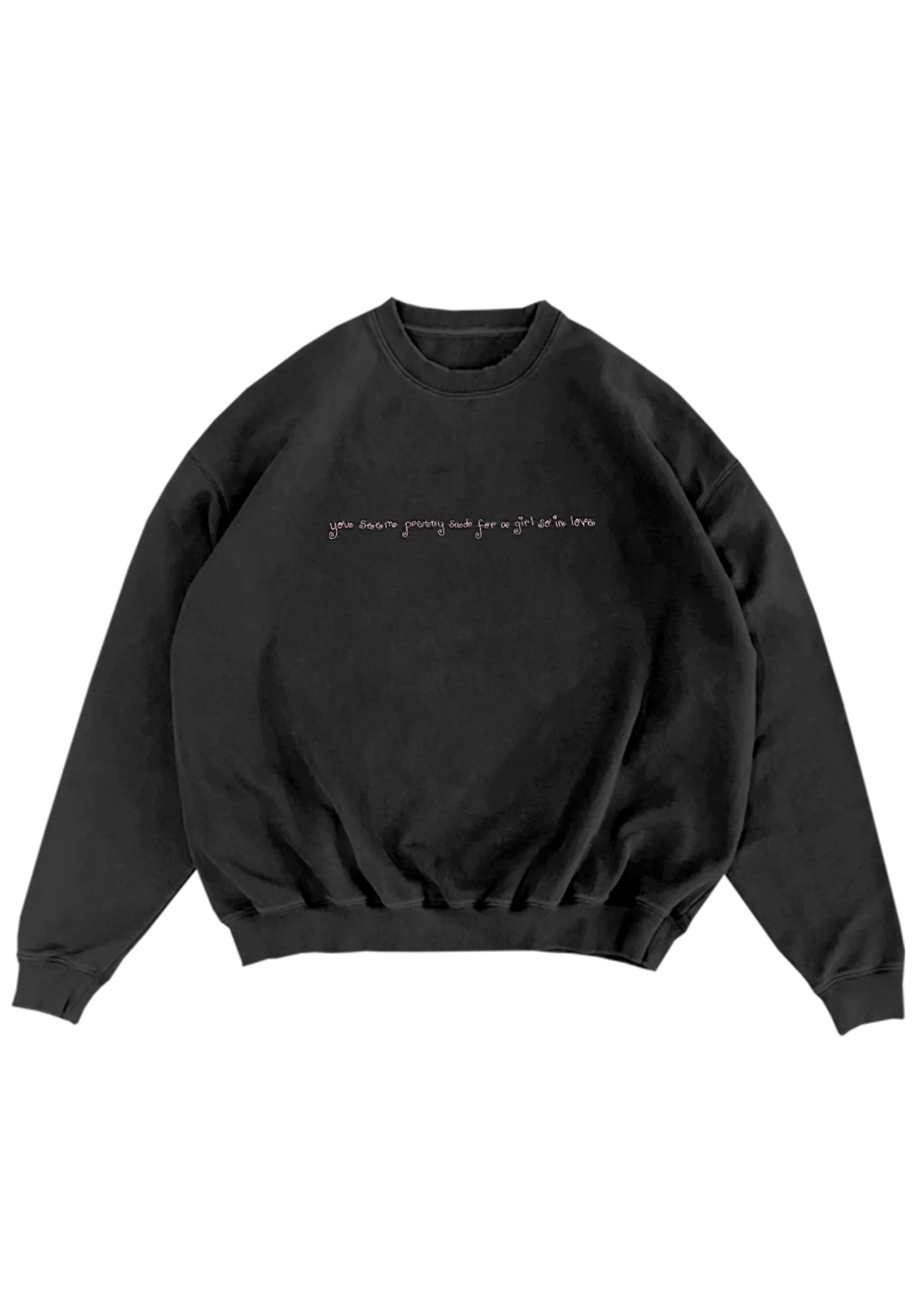 lace album cover embroidered crewneck - Image 2