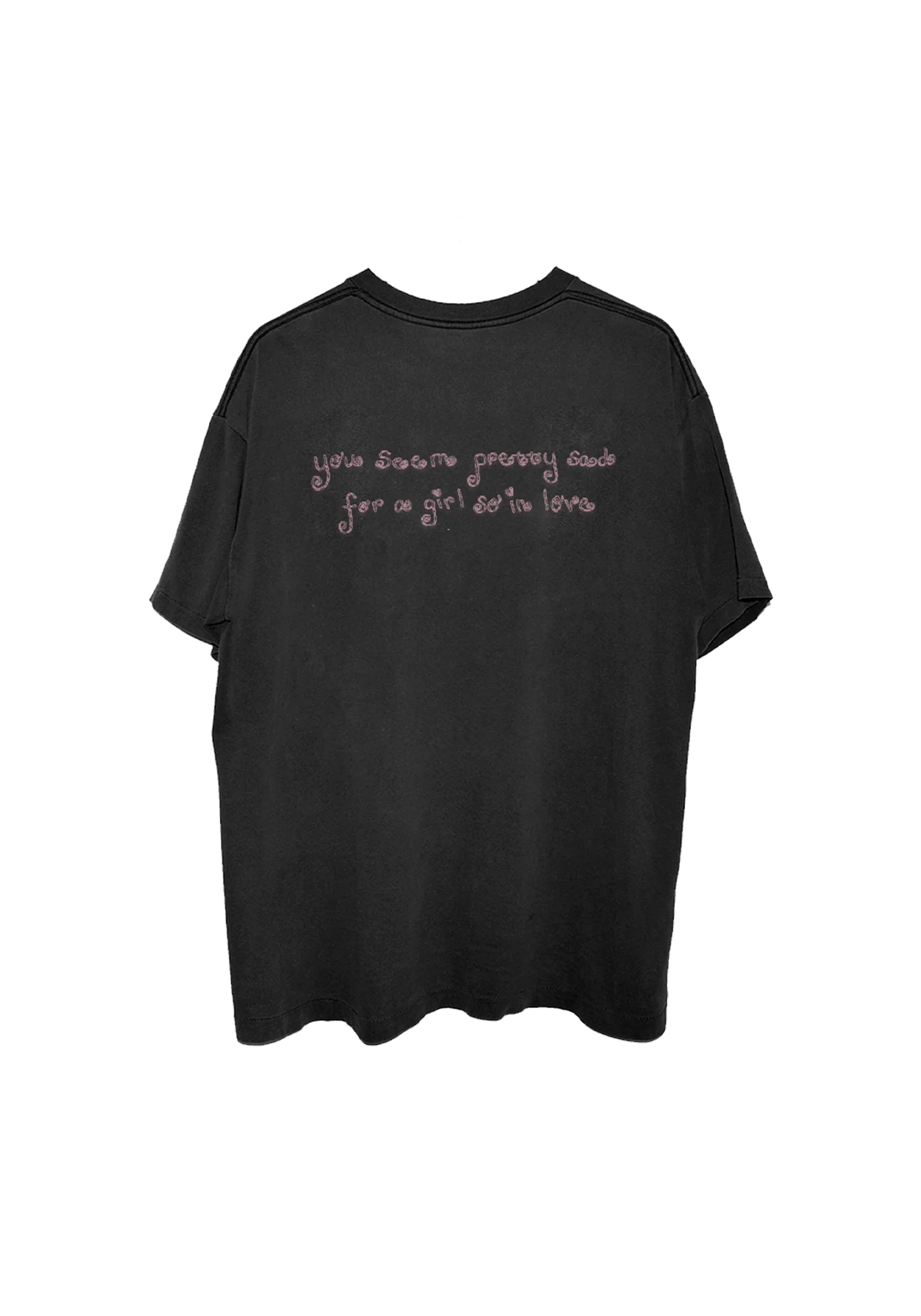 swing embroidered oversized black t-shirt - Image 2